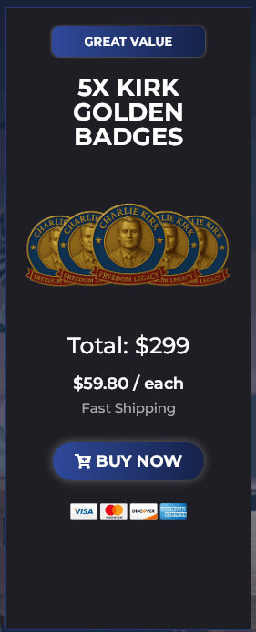 Trump 250th Anniversary Golden Badge Price